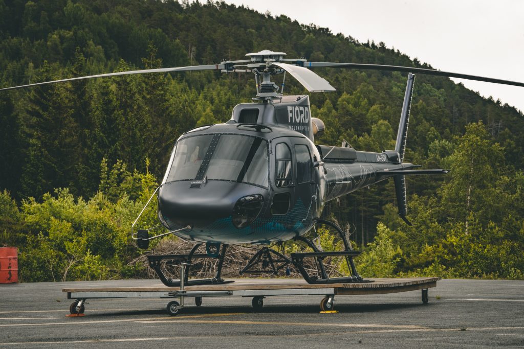 Helikoptertaxi in Geiranger