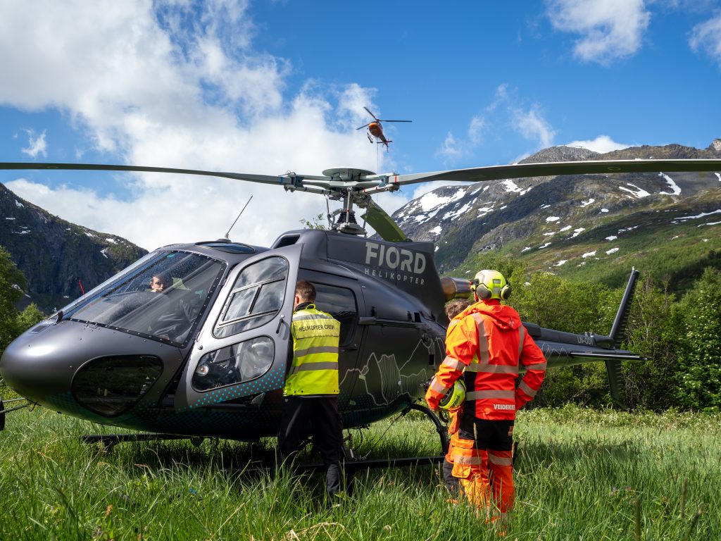 Helikopter taxi i Aurland