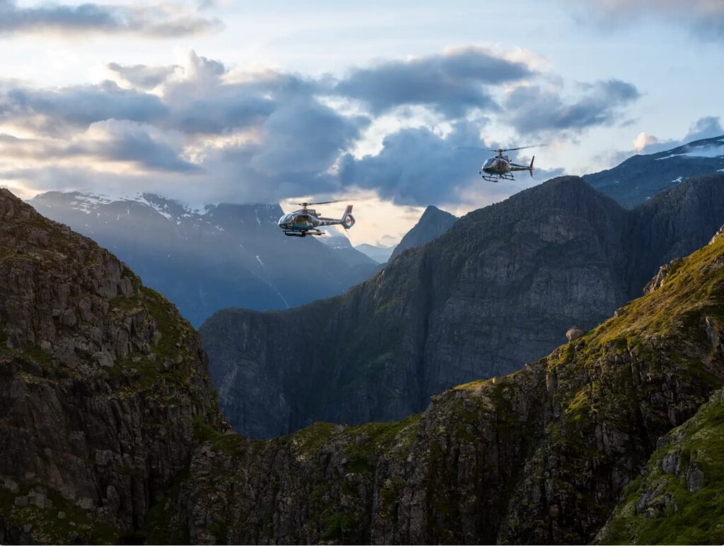 Skreddersydd helikoptertur